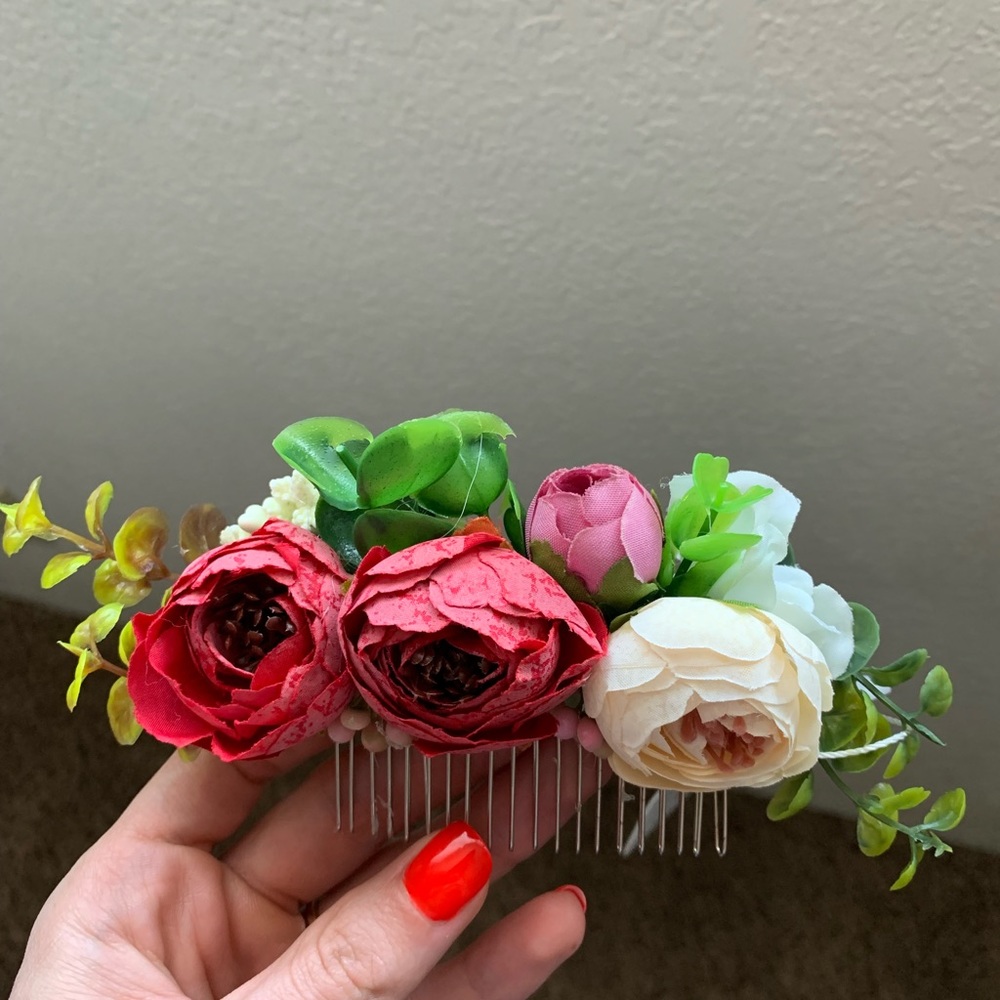 Wedding Handmade floral hair